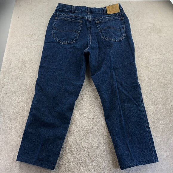 Lee Mens Genuine Jeans 36x30 Blue Denim Classic Straight Leg Relaxed Fit Casual - Picture 14 of 14